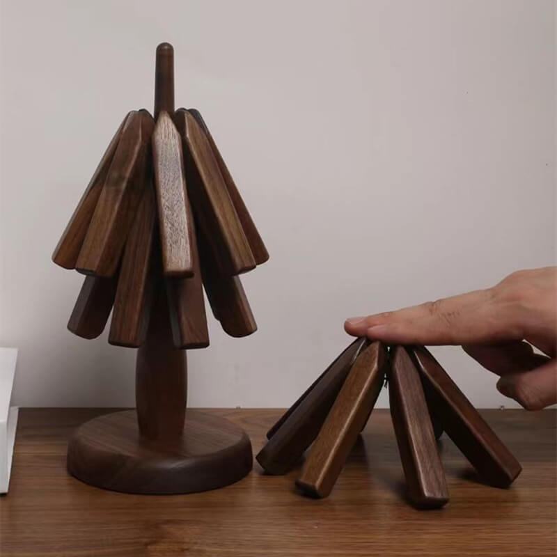 Elegancia en Madera Nogal (UNA UNIDAD DE 3 PROTECTORES + OTRA DE REGALO)