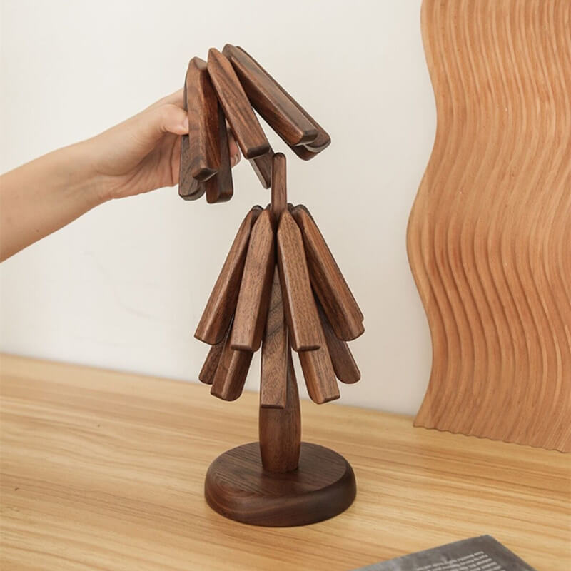 Elegancia en Madera Nogal (UNA UNIDAD DE 3 PROTECTORES + OTRA DE REGALO)
