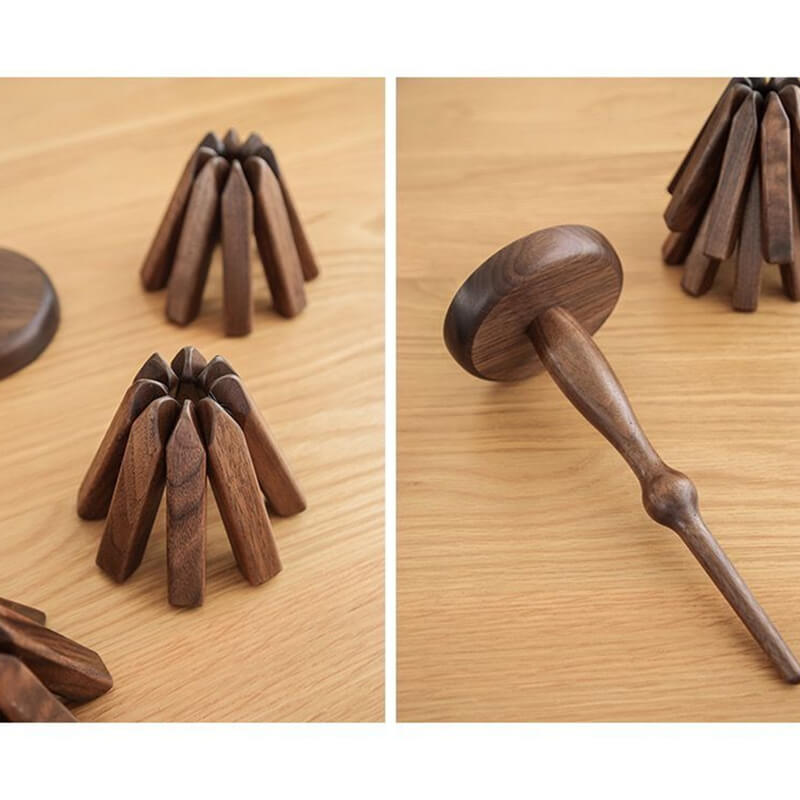 Elegancia en Madera Nogal (UNA UNIDAD DE 3 PROTECTORES + OTRA DE REGALO)